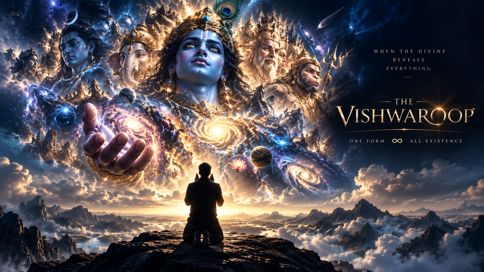 Krishna Vishwaroop — cosmic cinematic artwork for The Pilot of My Soul film